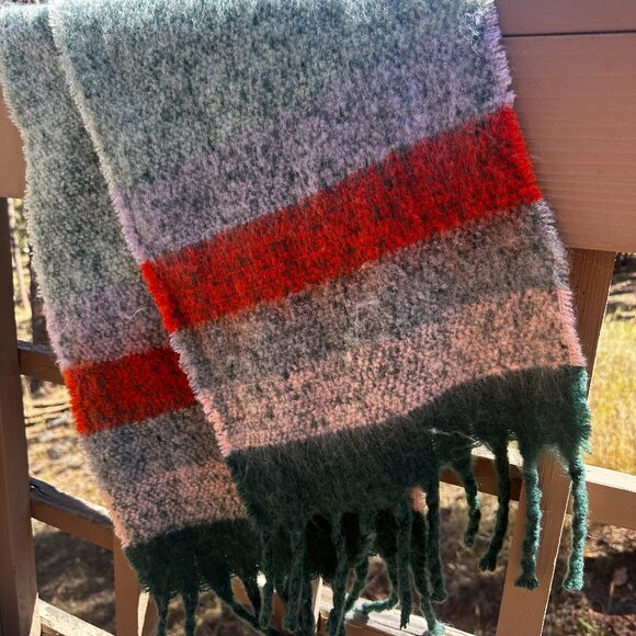 EUC A New Day Brand Color Striped Scarf / Pashmina / Wrap - Picture 2 of 3